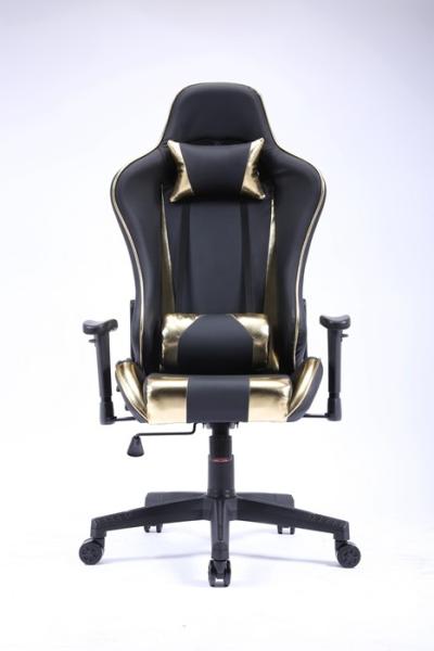 Executive Swivel Tilt Black And Gold Executive Chair Massage 0.169CBM 84 X 65 X