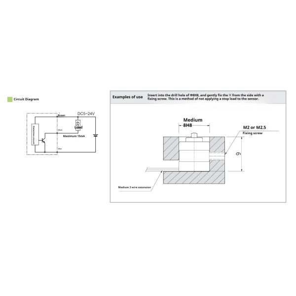 IP65 protection Class DC24V High Precision Contact Sensor ZTSR8 with Static Load 50N for CNC Machine Tool Automation Equipment