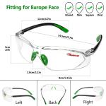 ANSI Z87 Safety Glasses Goggles Anti UV Scratch Resistant Safety Glasses TPR