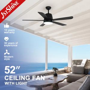 China Living Room 52 Inch Large Air Flow LED Ceiling Fan ABS Blade Body LED Lamp wholesale