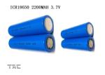 Lithium ion Cell 3.7v Cylindrica Battery LI-ION 18500 1100mAh For Textile