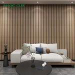 Polyester Thickness 9mm/12mm Wood Slat Acoustic Panels for Interior Applications
