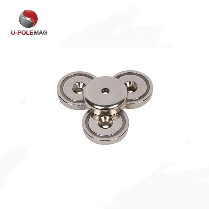 HTN04-60x15-8.5mm Neodymium Countersunk Pot Magnet with Ni-Cu-Ni Coating