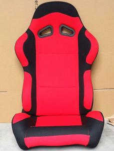China Black And Red Sport Racing Seats Universal Cars Parts Foldable With Safety Belts wholesale