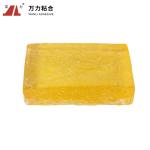 Solid Hot Melt Pressure Sensitive Adhesives 9500 Cps Yellow Clear Hot Glue TPR