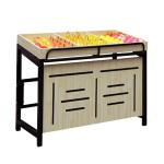Supermarket Fruit And Vegetables Shelves Customized Size Steel Wood Frame