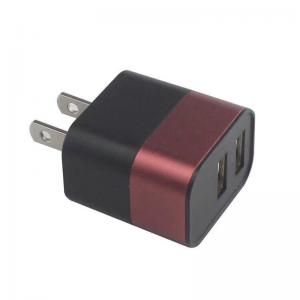 China ABS PC Aluminum Fast USB Chargers 5V 2.1A Dual USB Power Adapter wholesale