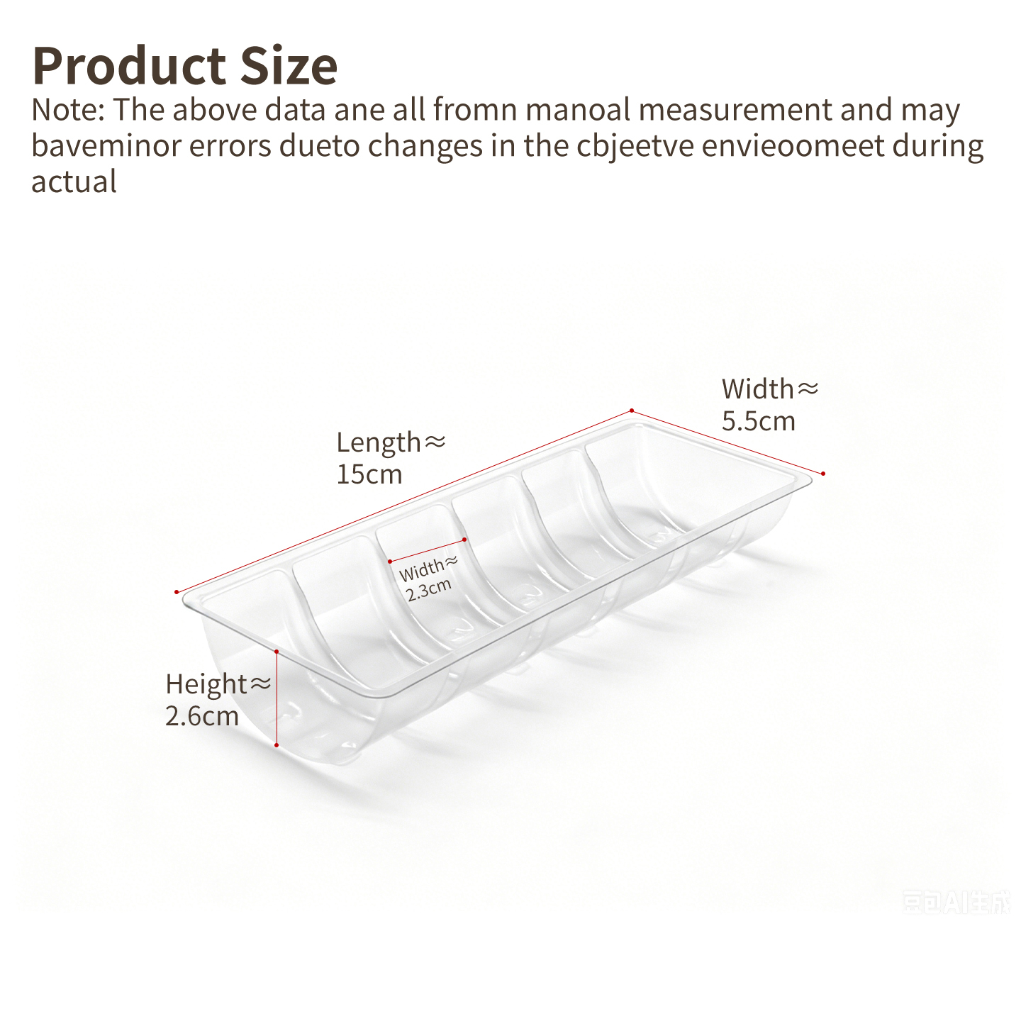 Customized 6 grid long PET transparent macaron vacuum formed inner tray