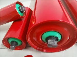 China 30 Degree Galvanized 133mm Conveyor Steel Rollers With Bearings wholesale