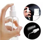 Travel Size portable Empty Plastic Alcohol PET Spray Bottle Hand Sanitizer White