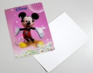 China Plastic Product Material 3D Lenticular Lens Gift Cards Flip Animation Lenticular Cards Printing From Australia wholesale