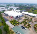 Unique Outdoor Marquee Tent events , Giant Party Tent Anti - Rust Fabric Cover
