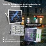 Garden Led Solar Powered Flood Light IP66 Remote Control Battery 100W 200W 300W