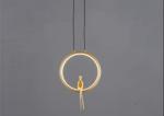 All-copper bedroom bedside chandelier Nordic light luxury creative personality