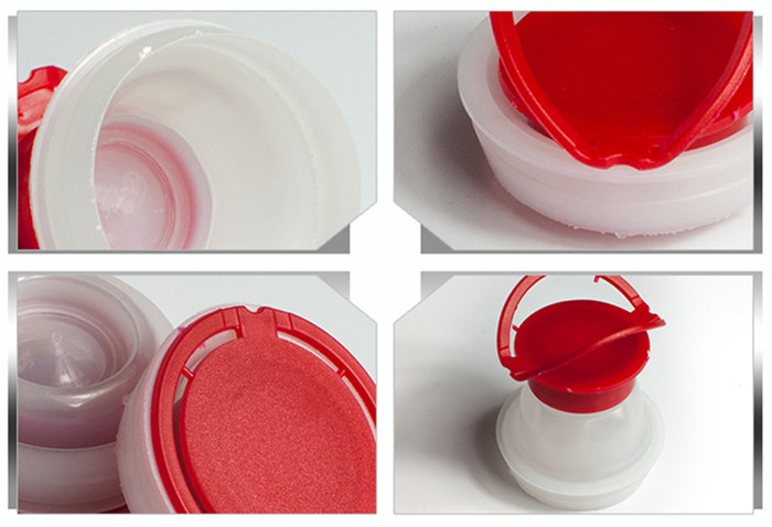 Pilfer Proof Plastic Bottles Caps Pulling Plastic Cap Closure For Paint Tin Jar