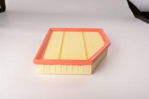 China PU Frame Automobile Air Filter , Yellow High Flow Auto Air Filters 055129620 wholesale