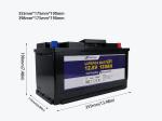 Electric Vehicles UPS 12.8V 120Ah Deep Cycle Lithium Battery Solar Self Heating