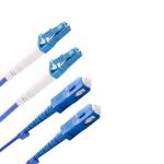 Duplex 1m LSZH Jacket Armored Fiber Optic Patch Cord LC FC Singlemode
