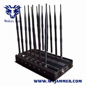 China 14 Antennas WiFi Mobile Phone Signal Jammer 50 Meters wholesale