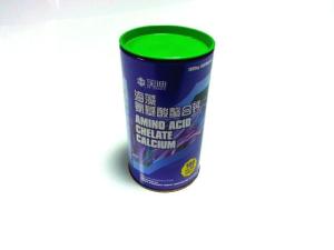 China Cylindroid Tin Container / Metal Packaging Box For Calcium Powder Packaging wholesale
