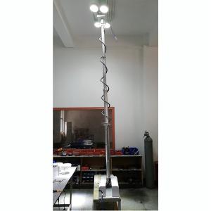 China 3.8m vehicle roof mount pneumatic telescopic mast light tower for fire tenders wholesale