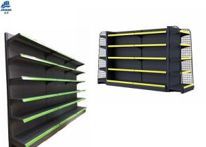 China Multifunction Grocery Store Shelving Systems , Dustproof Readymade Showroom Racks wholesale