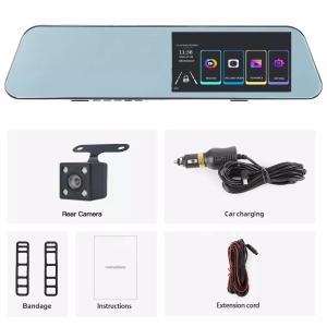China Vehicle Dual Lens Blackbox DVR Full HD 1080P Car Camera Rearview Mirror wholesale