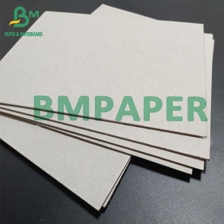  Recycled Pulp 0.4mm - 2mm Thick Double Sides Grey Paper Board For Folders (2)