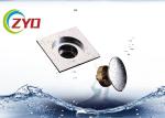 SS Bathroom Floor Drain Polished Surface Treatment Anti Return Water