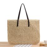 CROSS-BORDER NEW LARGE CAPACITY CASUAL STRAW BAG JAPAN AND SOUTH KOREA SHOULDER