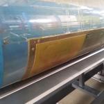 45KW Carton Box Flexo Printing Machine 3 Color Lead Edge Feeding