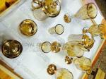 Glass Jars Rose Gold PVD Coating / 0.5 - 3 Microns Thin Film Coating Services