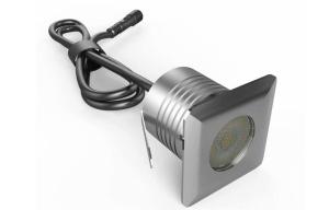 China 12-24V LED Square Ground Lamp 3W IP67 Aluminum RGB Outdoor Led Stair Lights wholesale