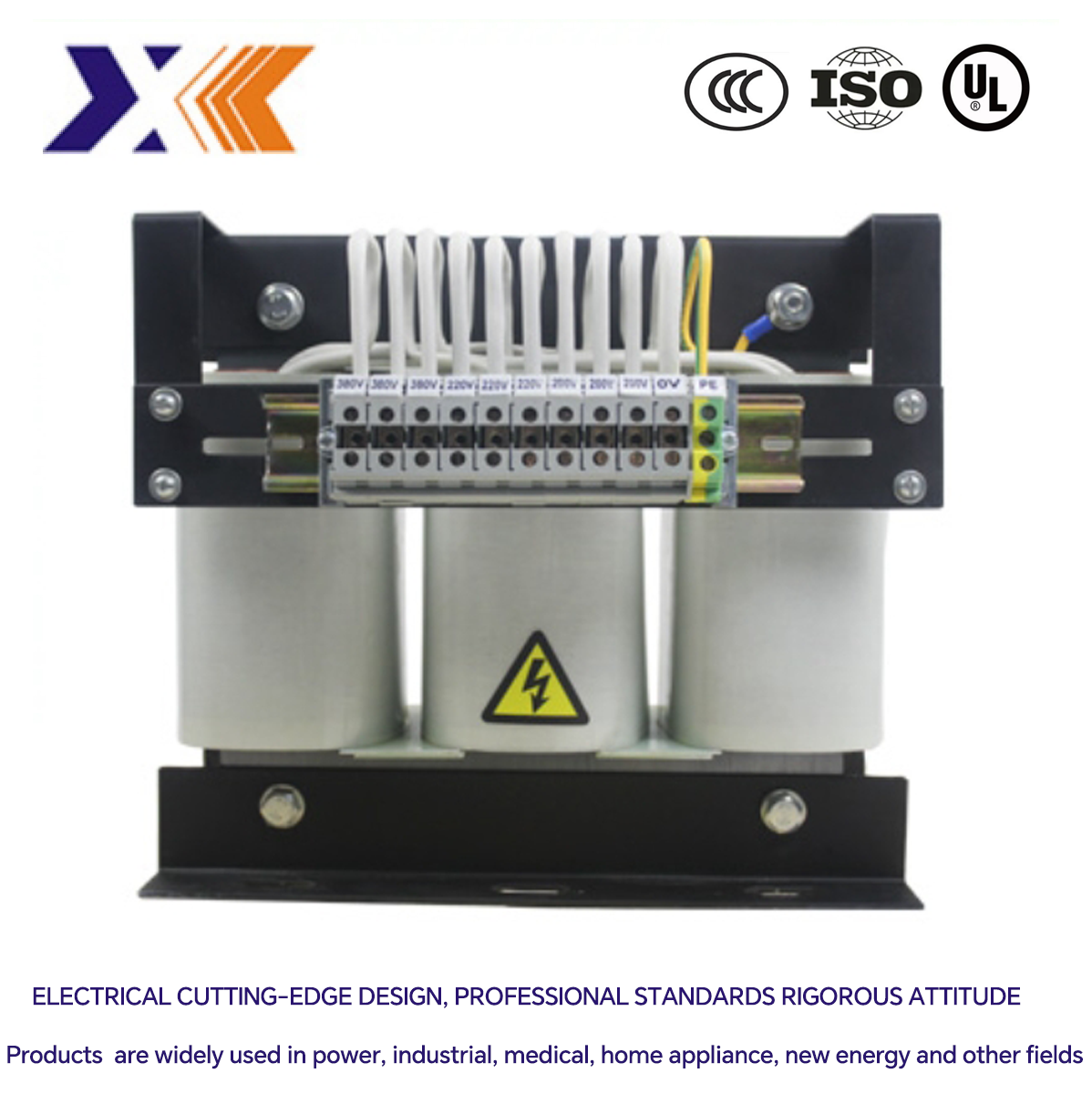 10KVA 25KVA 3 Phase Step Up AC Power Transformer 460V To 380V To 220V Customized