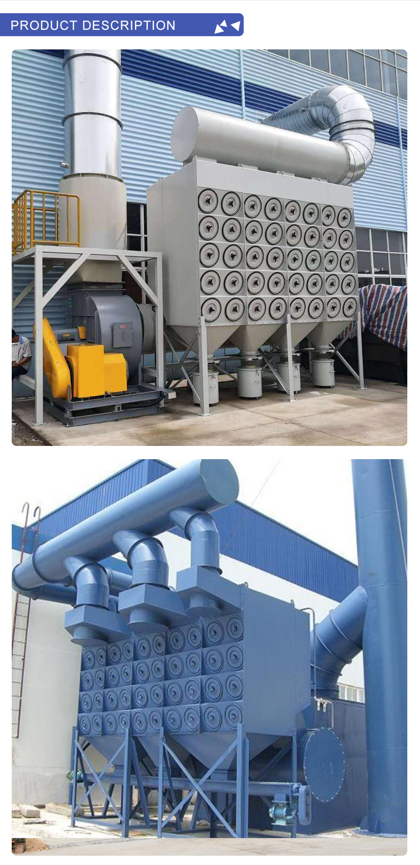 1400kg Industrial Filter Cartridge Pulse Jet Dust Collector for Machinery Repair Shops