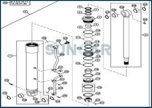 China 4663491 Boom Cylinder Seal Kit Fits Hitachi Boom Cylinder ZX70-3 ZX70-3-HCME ZX75U wholesale