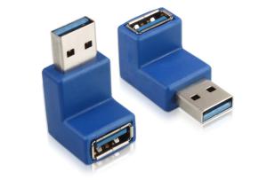 China new angle 90 degree USB 3.0 adapter, USB A male to A female adapter wholesale