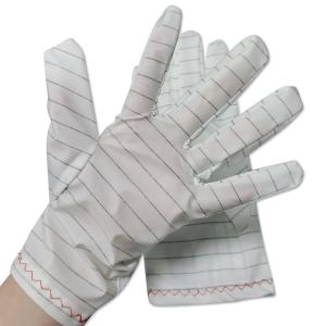 China Anti Slip Lint Free PU Fabric Esd Safe Gloves for Cleanroom Industrial wholesale