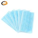 Blue Disposable Earloop Face Mask , Highly Breathable Non Woven Fabric Face Mask