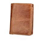 13x10.2cm 0.2kg Mens PU Leather Wallet RFID Blocking Genuine Leather ISO9001