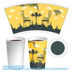 Custom Logo 3D Printing Of Espresso Paper Cup Double Wall Coffee Paper Cup