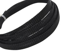 China 1 / 4 &quot; Expandable Braided Cable Sleeving PET Material For Wire Harness Cover wholesale