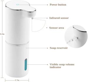China Rechargeable Bathroom Touchless Foam Soap Dispenser For Kids Xmas Gift wholesale