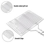 Multi Purpose 50cm Camping Cooking Set Stainless Steel Barbecue Grill Net