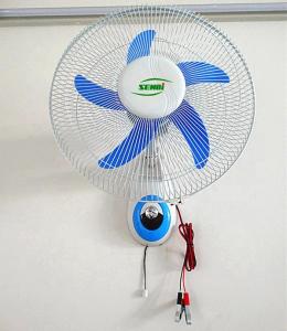 China 16 Inch 18 Inch Solar Wall Fan , Plastic Material Dc Motor Wall Mount Fan wholesale