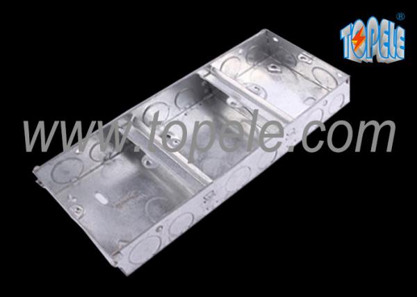 Quality Electrical Metallic Ceiling Outlet Box Covers 1 + 1 + 1 Gang Conduit for sale