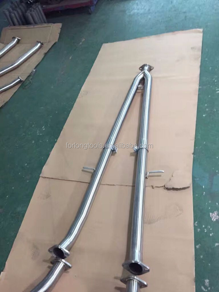 Universal Glossy Polished Stainless Steel Exhaust Pipe Ideal for Replacing Old Pipe and Enhancing Performance on Infiniti Q50