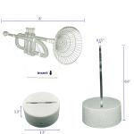 Trumpet Shape 3D LED Illusion Lamps 7 Colors Change 15 Keys Remote Control