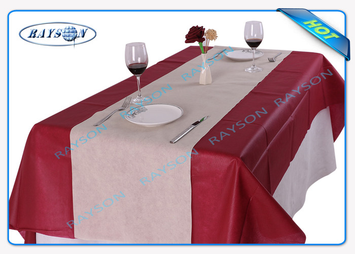 40CM Runner Spunbonded Non Woven Fabric Tablecloth In Small Roll Packing