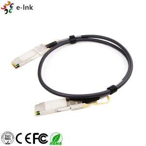 China Passive Copper DAC Direct Attached Twinax Cable 40G QSFP+ To QSFP+ 0.02 Watt wholesale
